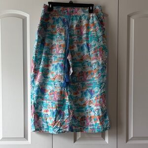 Crown & Ivy Tropical Print Pajama Pants Size XL